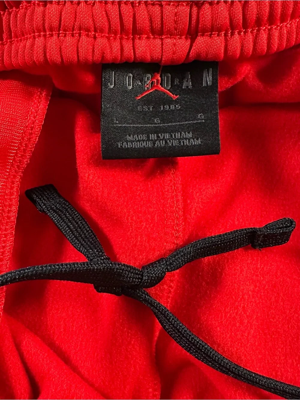 Jordan Track Pants Mens L Red Jumpman OAK HILL Academy Zip Pocket Athletic